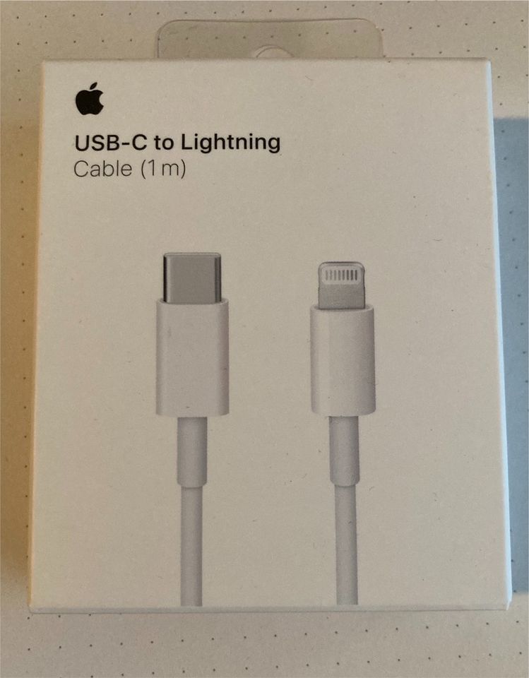USB-C auf Lightning Kabel, 1m, Apple, OVP in Rüthen