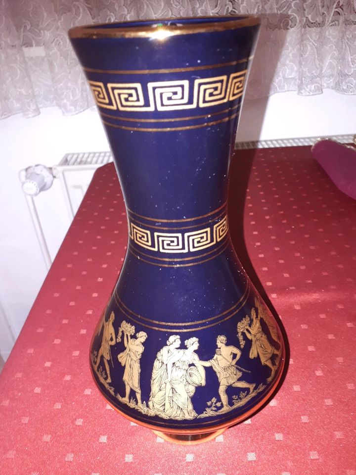 Vase handmade in Greece in 24 K Gold 24 cm benutzt in Frankfurt am Main
