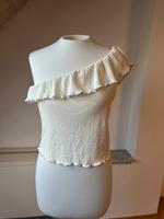 Oberteil Top Shirt One-Shoulder Rüsschen Creme H&M Größe L neu Baden-Württemberg - Wüstenrot Vorschau
