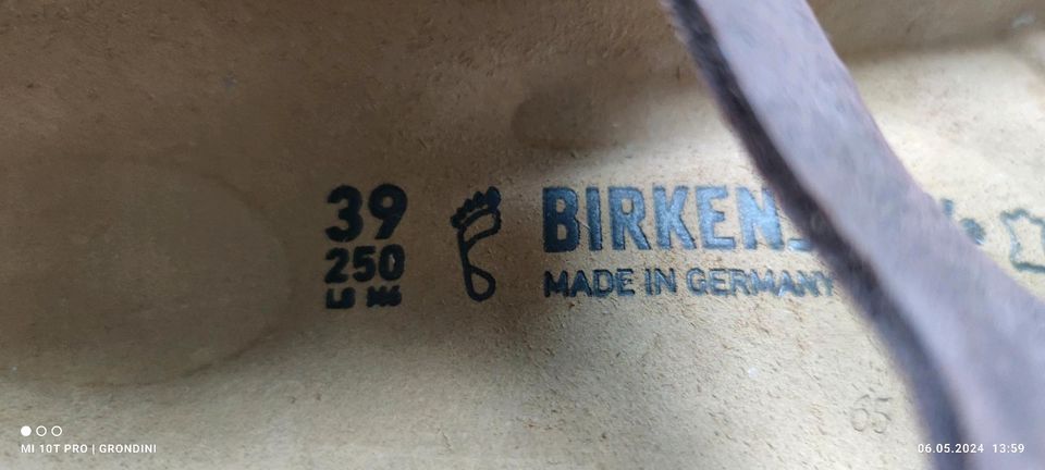 Neue Birkenstock Sandale Gizeh Größe 39 Leder normale Weite in Hannover