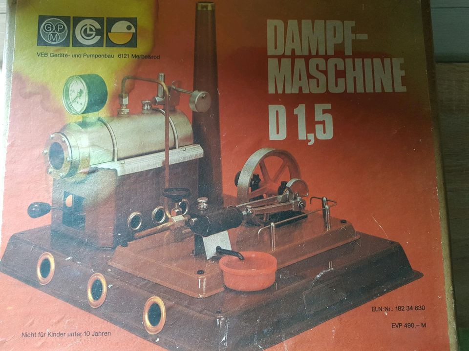 DDR Dampfmaschine D 1,5 inkl. Zubehör in Zeitz