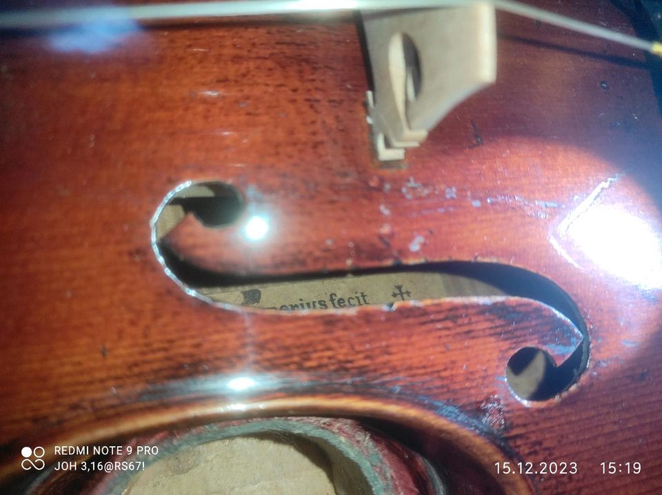 Geige Joseph Guarneriusfecit  aus dem Jahre 1725 ! in Pforzheim