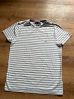 Tommy Hilfiger Herren T-Shirt, weiß hellgrau gestreift Hessen - Tann Vorschau