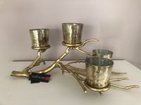 Colmore Kerzenständer Kerzenhalter Neu Gold Aluminium Weihnachten Nordrhein-Westfalen - Dormagen Vorschau