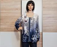 Schönes buntes Langarm-Shirt blau/weiß/grau von Bonita Berlin - Hellersdorf Vorschau