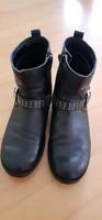 Friboo Leder Stiefeletten in Schwarz mit Nieten Größe 37 Bayern - Velden Vorschau
