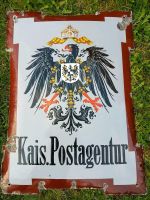 Such Kais. Postagentur Postamt Kaiserlich Emailschild Blechschild Hessen - Espenau Vorschau