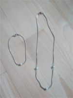 Kette und Armband, silber, mit 3 bzw 1 Perle Niedersachsen - Appel Vorschau