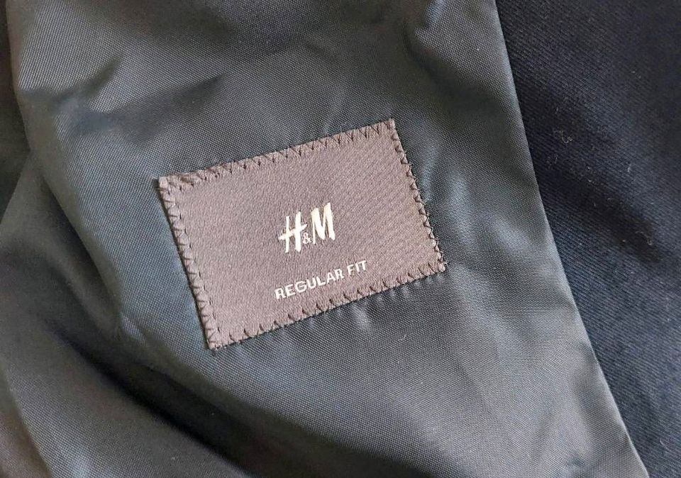Herren Anzug H&M regular fit Größe 46 dunkelblau in Pirna