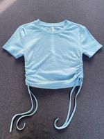Only T- Shirt kurz hellblau Gr. XS schnürung Hessen - Melsungen Vorschau