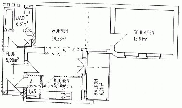 Bey07//WE01 > 2-Raum-Wohnung in der südlichen Innenstadt von Halle in Halle