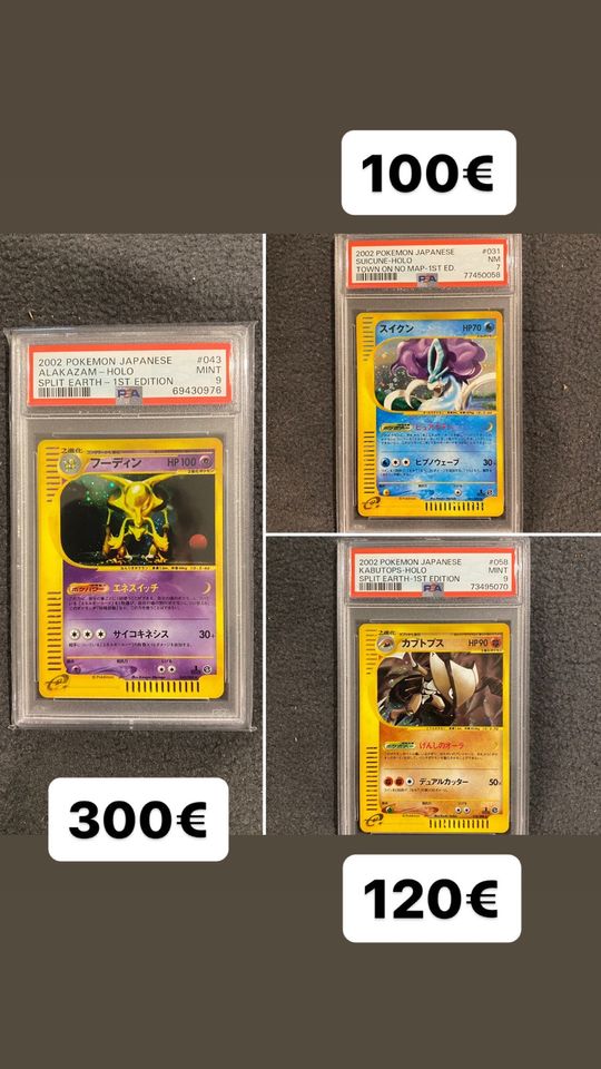 Pokémon Karten Glurak Goldstar 1. Edition PSA in Castrop-Rauxel