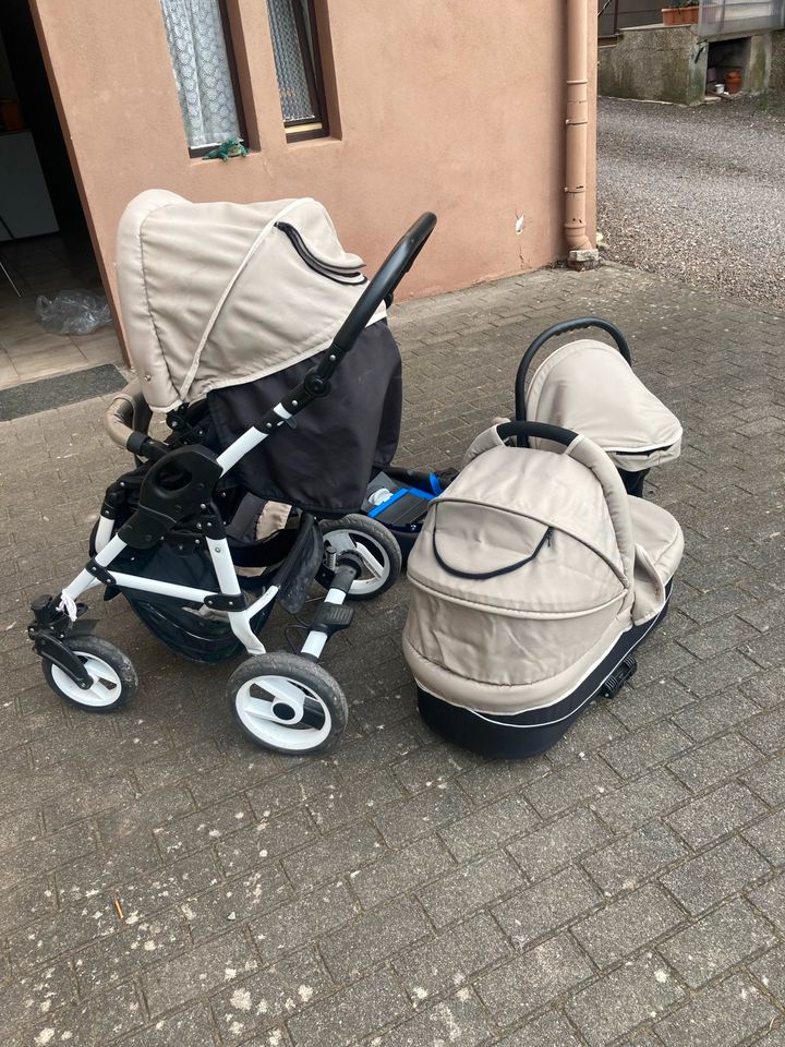 Kinderwagen 4 in 1 ISO fix, wanne, buggy, maxi cosi in Heusweiler