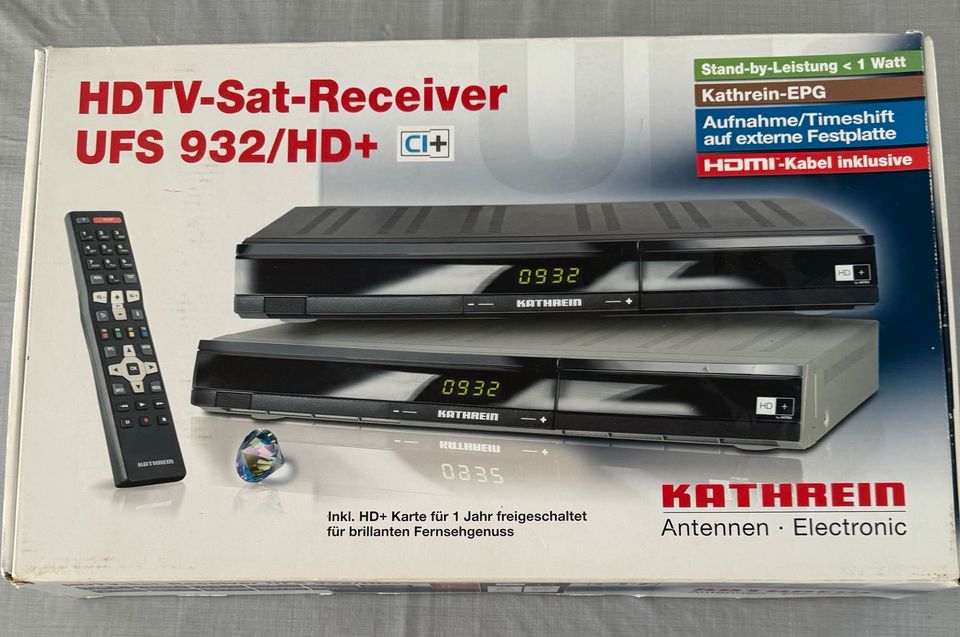 Kathrein UFS 932 HD plus HDTV Sat-Receiver. in Altenstadt