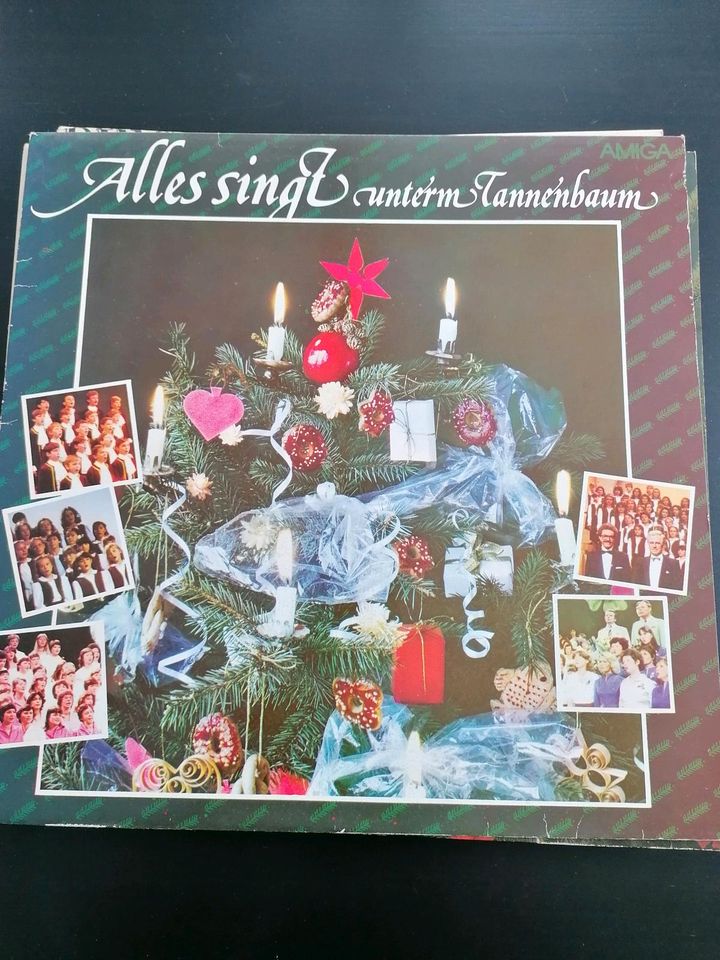 5 Schallplatten mit "Weihnachtsliedern" in Machern