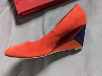 Pumps Schuhe Rot Orange  cooler Keilabsatz Bochum - Bochum-Süd Vorschau