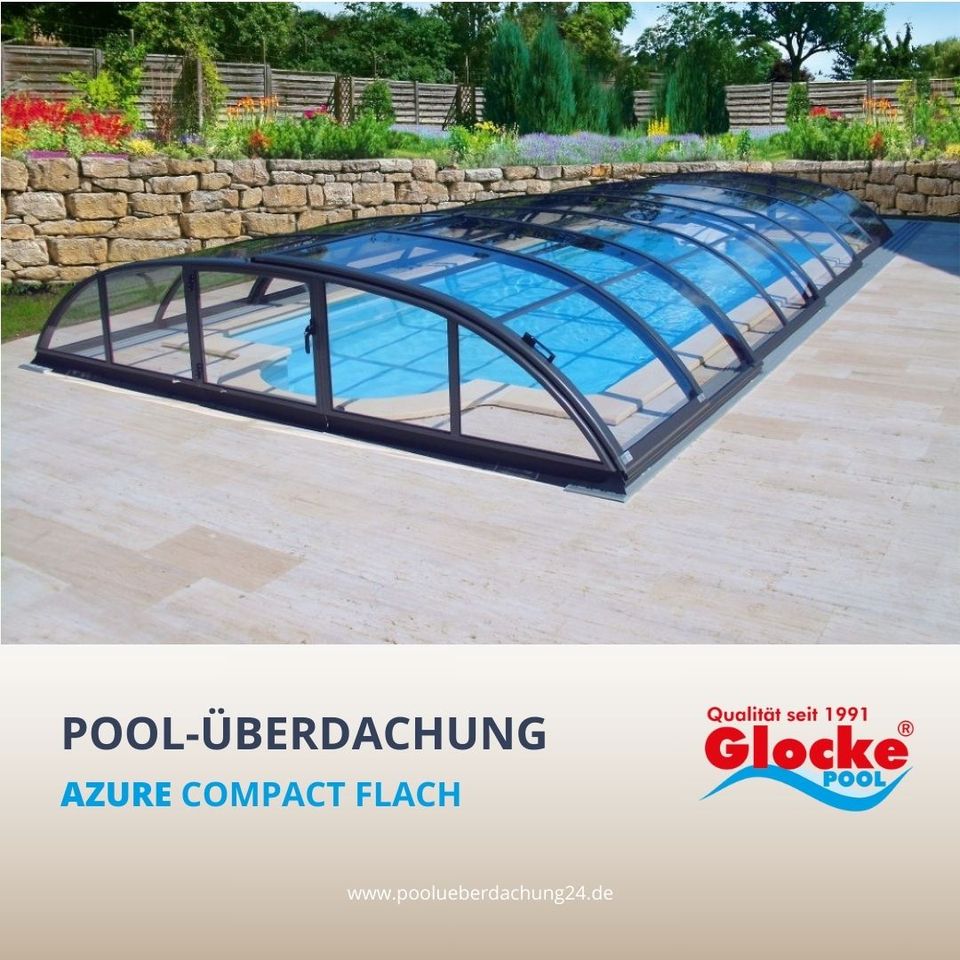 Pool Überdachung | Selbstbau BOX | AZURE Compact Flach in Delitzsch