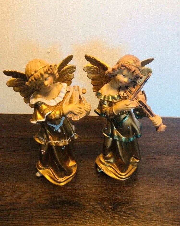 2 Engel mit Geige und Leier, Italy, Weihnachten in Aachen