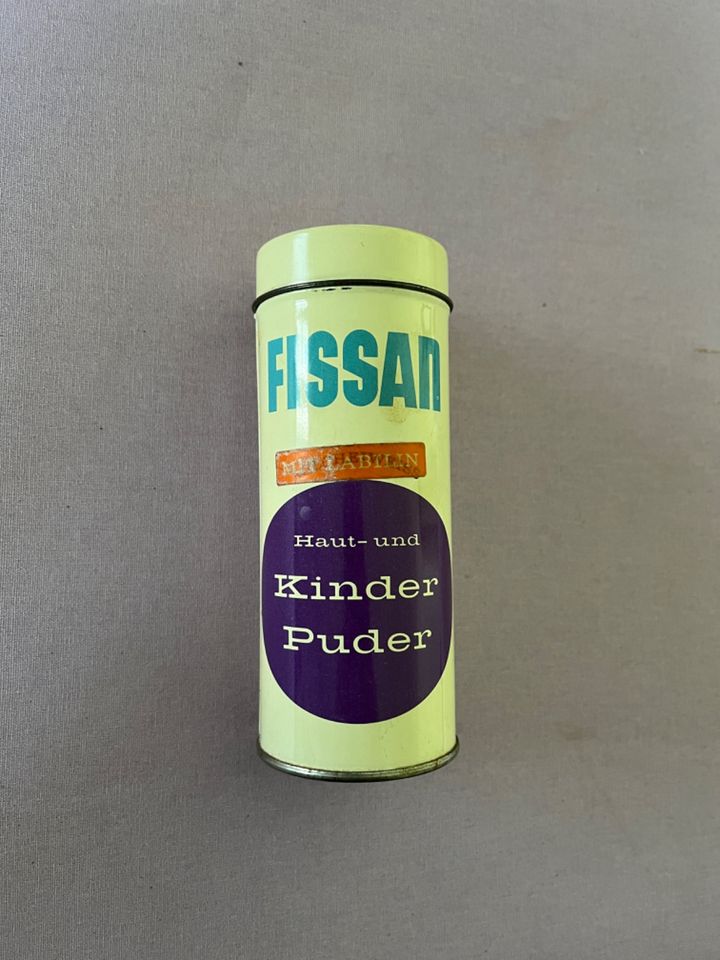 Metalldose-FISSAN Haut- und Kinder PUDER–Vintage-Antik-Nostalgie in Berlin