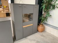 ⭐ Highboard in Royal grey / Absetzung in Balkeneiche massiv geölt - Schrank ● D&D Möbel⭐ Nordrhein-Westfalen - Hamm Vorschau