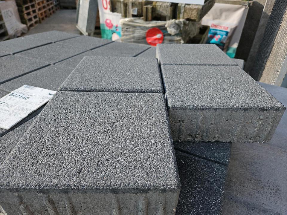 119m2 Pflastersteine Kann Vios anthrazit 20x20x8cm Sonderposten in Grettstadt
