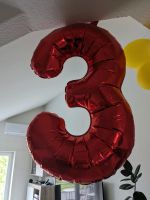 Luftballon Geburtstag 3 rot gelb Orange Feuerwehrmann Sam Baden-Württemberg - Durmersheim Vorschau