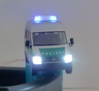 Herpa VW Transporter Polizei mit Frontlicht LED Lichtbalken, gebr Thüringen - St. Kilian Vorschau