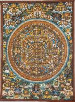 Thangka Nr.3 aus Tibet / Nepal -Buddhismus- Malerei Mineralfarben Nordfriesland - Sankt Peter-Ording Vorschau