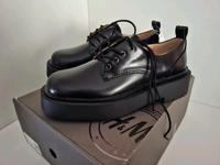 H&M Halbschuhe Schnürschuhe Plateau Plattform  41 schwarz Leder Berlin - Wilmersdorf Vorschau