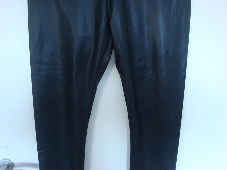 Just Anna Damen Leder Leggings Kunstleder schwarz Gr. XXL in Kiel