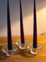 3 Kerzenständer , Glas , ohne Kerzen, Niedersachsen - Westerstede Vorschau