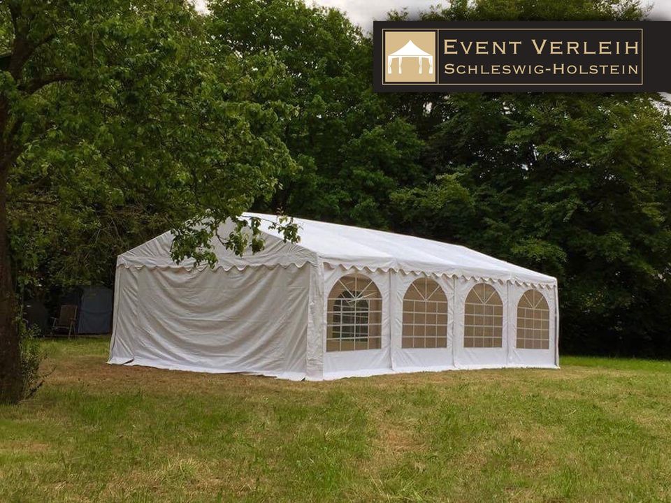 Partyzelt 5x8 m mieten Pavillon Verleih Festzelte leihen Event in Bordesholm