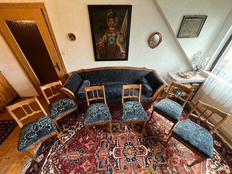 Antike Stilmöbel 19. Jahrhundert (Couch, Stühle, Sessel) in Dinkelscherben