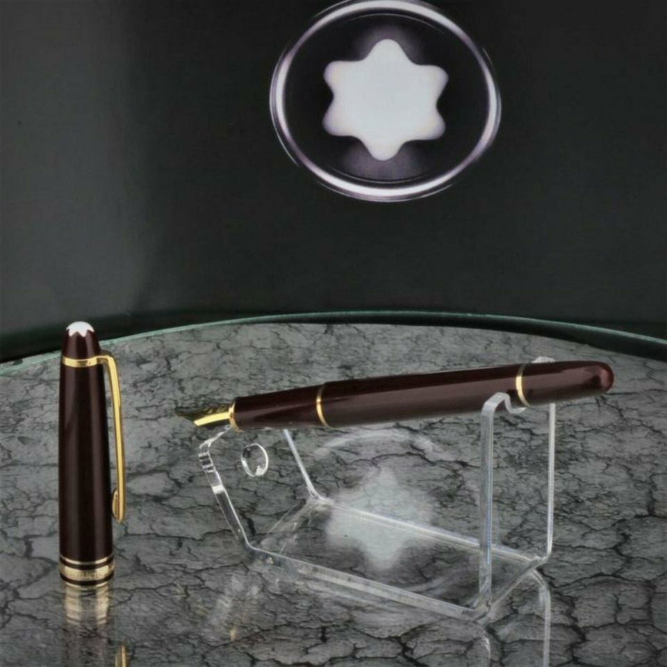 Montblanc Bordeaux 4810 Meisterstuck 144 Füller poliert Zertifikat Neuw. Füllfederhalter Geschenk Weihnachten Wunschgravur Sammler Top Versand Händler DHL Echt in Igel