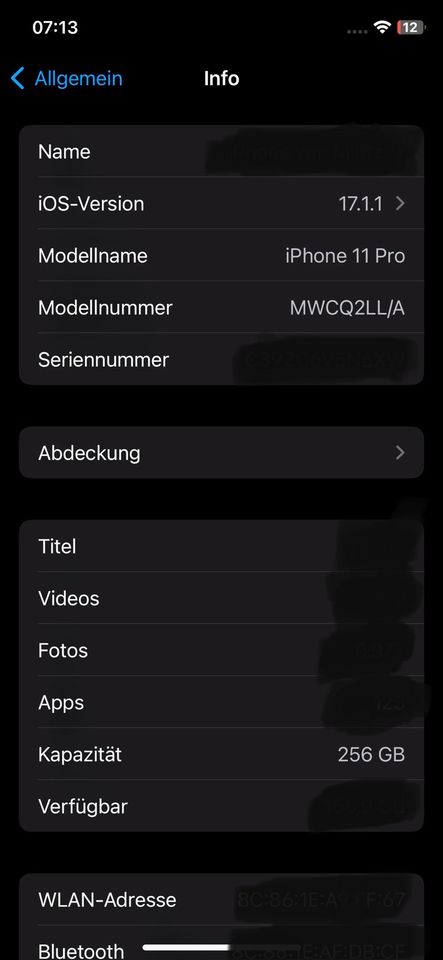 iPhone 11 Pro 256GB - Nachtgrün - 95% Akku - top Zustand in Brilon
