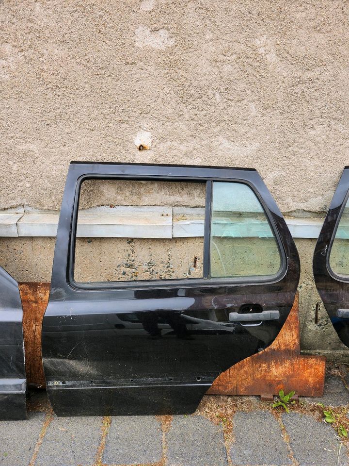 Türen und Heckklappe für VW Golf 3 schwarz in Auerbach (Vogtland)