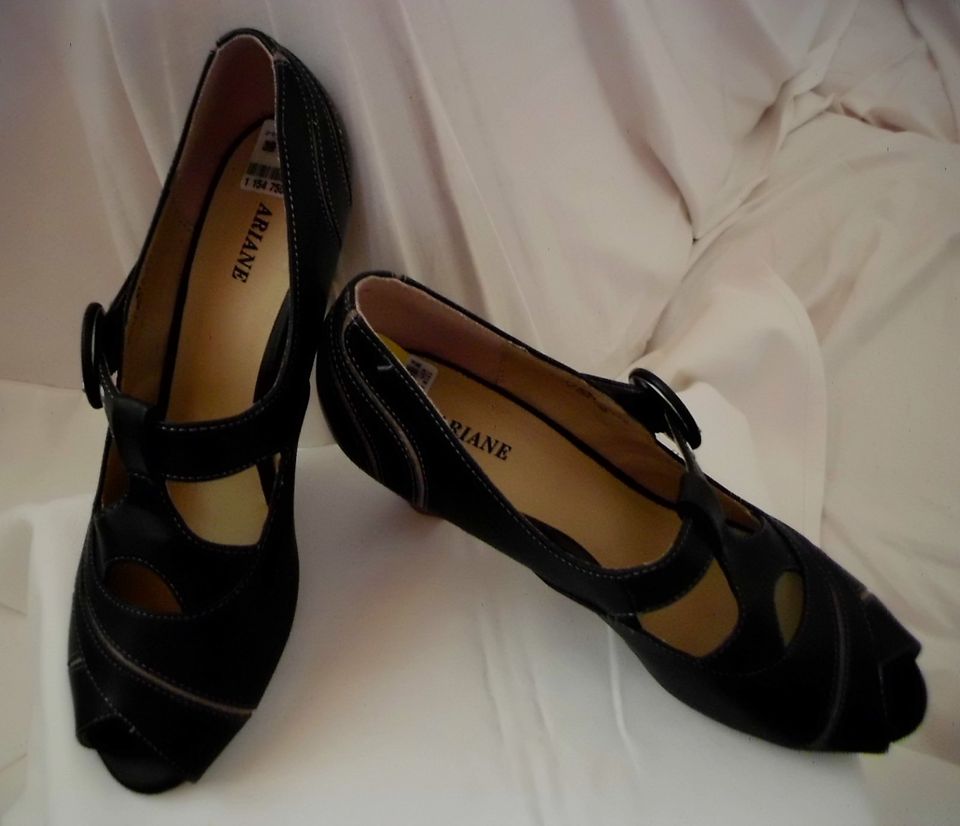 Schuhe*Damen*Pumps*Ariane*Gr.39*anthrazit*Kunstleder*1 x getragen in Harra