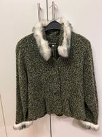 EMARK Damen Strickjacke Kunstpelzkragen khaki/weiß Gr. M/38 NEU Rheinland-Pfalz - Trier Vorschau