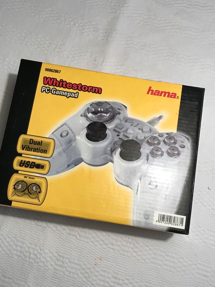 Design Gamepad für PC/Laptop Whitestorm von Hama in Lauterbach (Hessen)