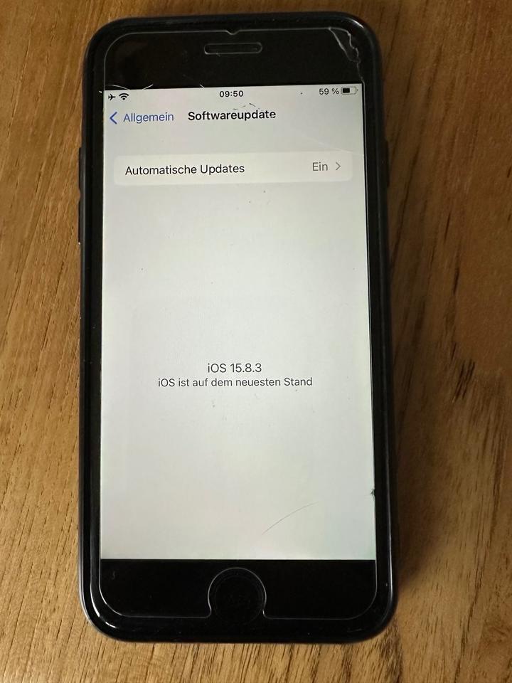 iPhone 7, schwarz, 128 GB, Panzerglasfolie, Silikonschutzhülle in Mittelstetten