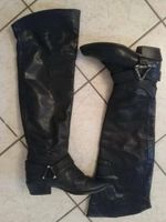 Stiefel Boots overknees biker 37 Vintage leder Nordrhein-Westfalen - Kamen Vorschau