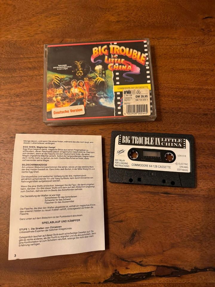 „Big Trouble in little China“ von Ariolasoft (C64, Datasette) in Hamburg