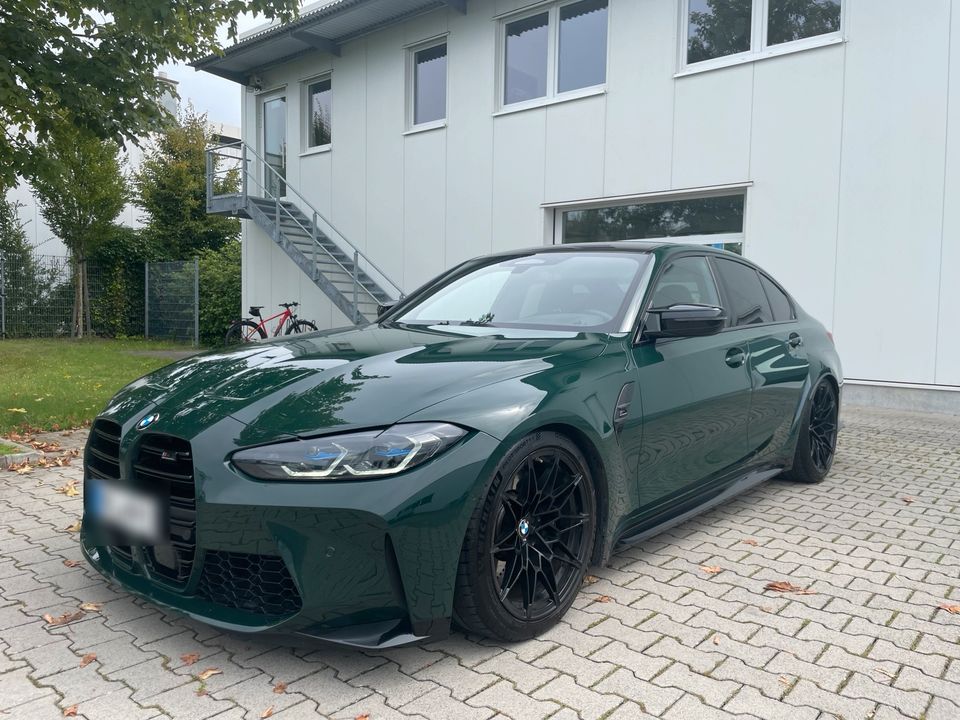 BMW M3 Competition British Racing Green Carbon Laser DA-Prof. in Warendorf