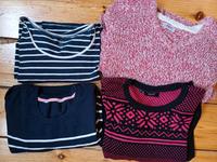 Langer Strickpullover/Kleid, 3 T-Shirts/Langarmshirt Umstandsmode Brandenburg - Falkensee Vorschau