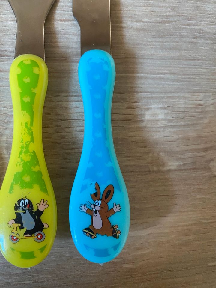 Kinder-Besteck der kleine Maulwurf Messer Gabel Löffel in Berlin