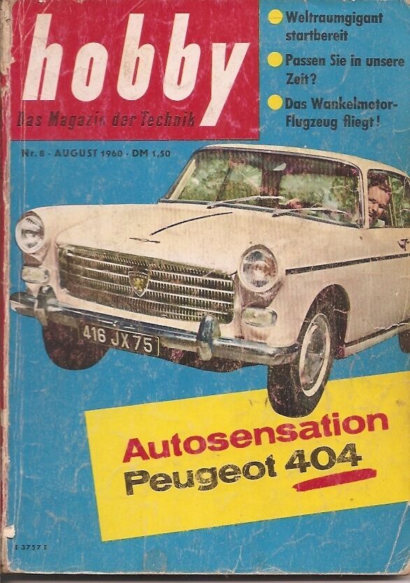 Vintage // antiquar. Zeitschrift "HOBBY" aus den Jahren 1959-1962 in Hamburg