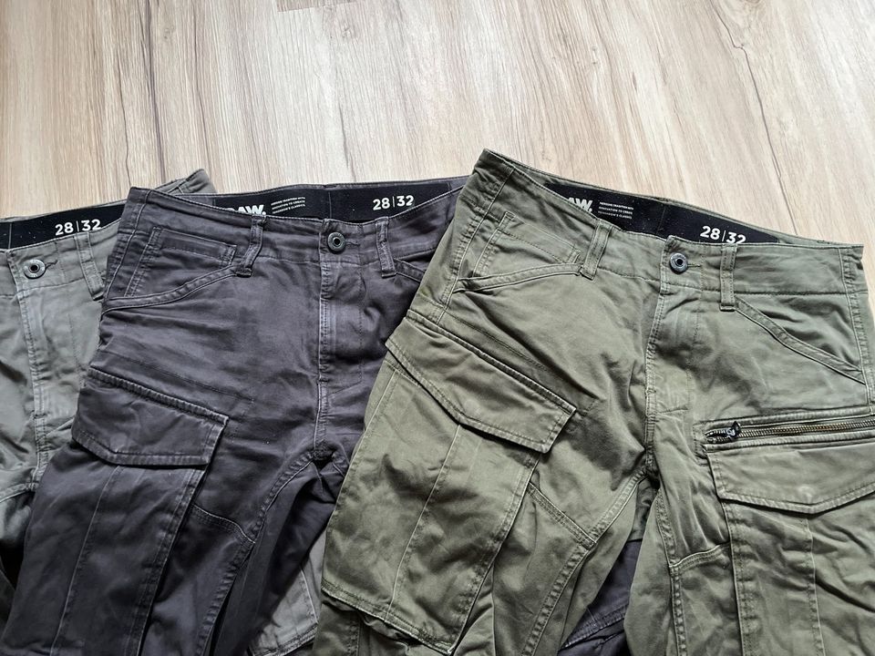 G-Star RAW Cargohosen Gr.28/32 grau/braun/olive in Gomaringen