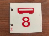 DB Wagennummernschild "Wagen 8" mit Piktogramm, Metall Bayern - Neunkirchen a. Brand Vorschau