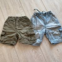 2 x H&M Shorts Gr. 86 Jeans Shorts Cargo Shorts Denim blau grün Dresden - Schönfeld-Weißig Vorschau