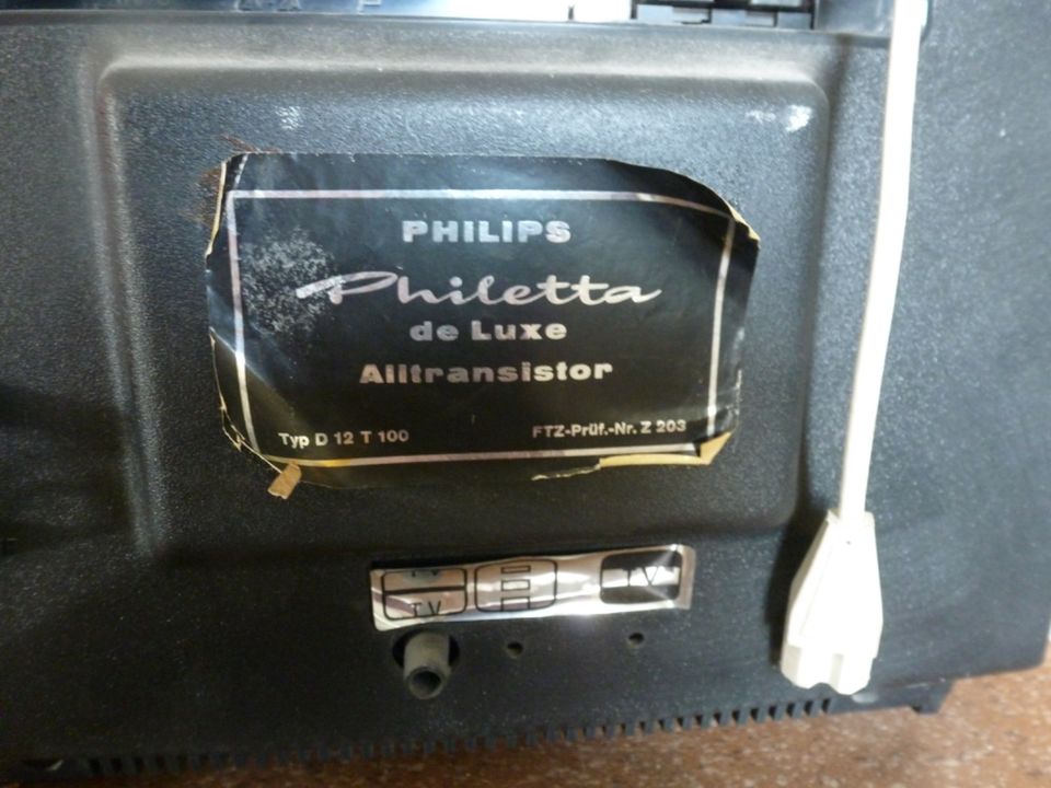TV Gerät Fernseher PHILIPS Philetta de Luxe D12T100 1960er in Hannover